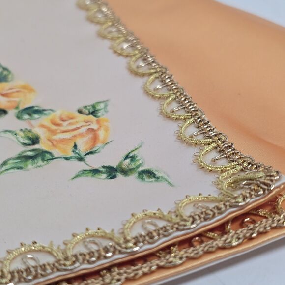 VTG Infant Of Prague Yellow Roses Coordinating Vestments Cape/Robe & Dress 10” L - Picture 8 of 16